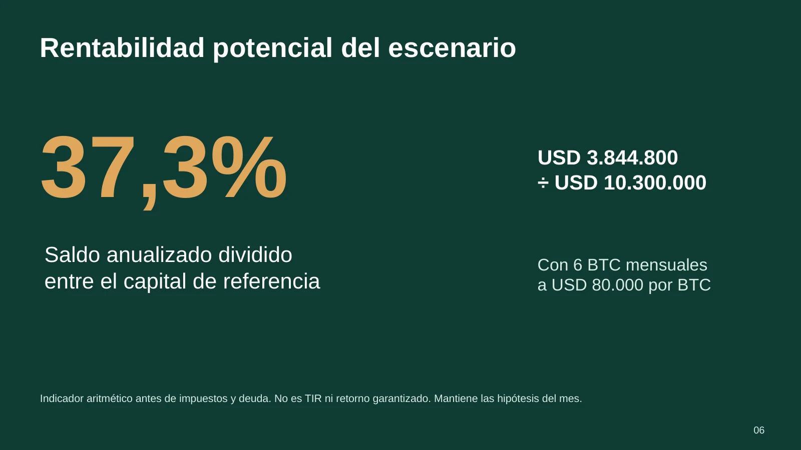 Diapositiva 6: Indicador del escenario. El PDF contiene el texto completo.