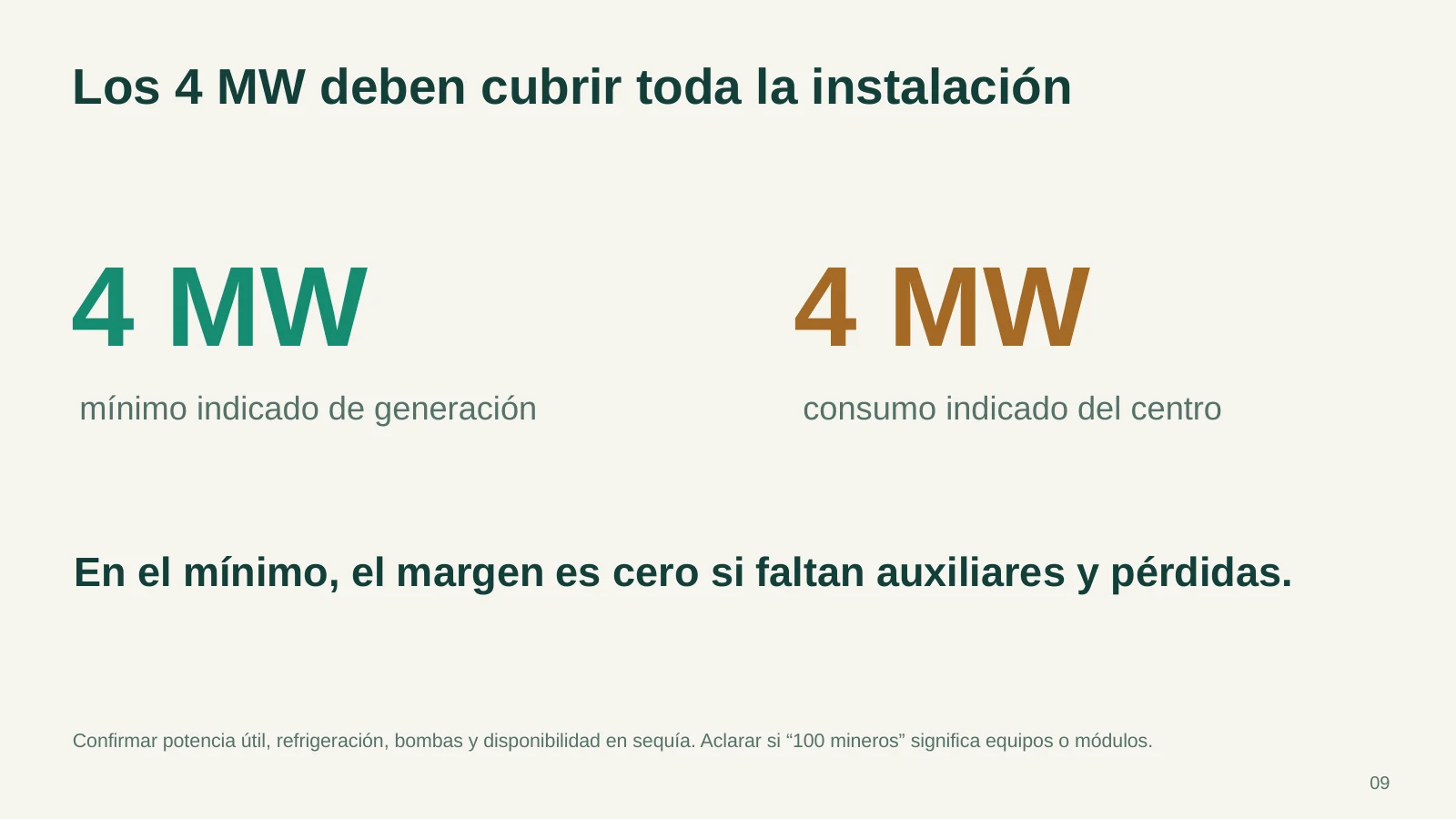 Diapositiva 9: Balance energético. El PDF contiene el texto completo.